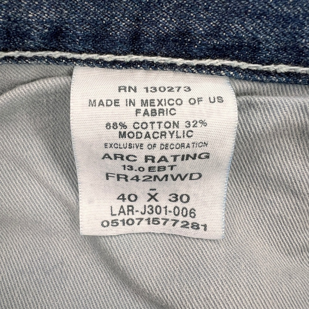 Wrangler 20X FR Bootcut Jeans Men 40x30 (fits 40x29) Blue Western Workwear - Picture 10 of 11